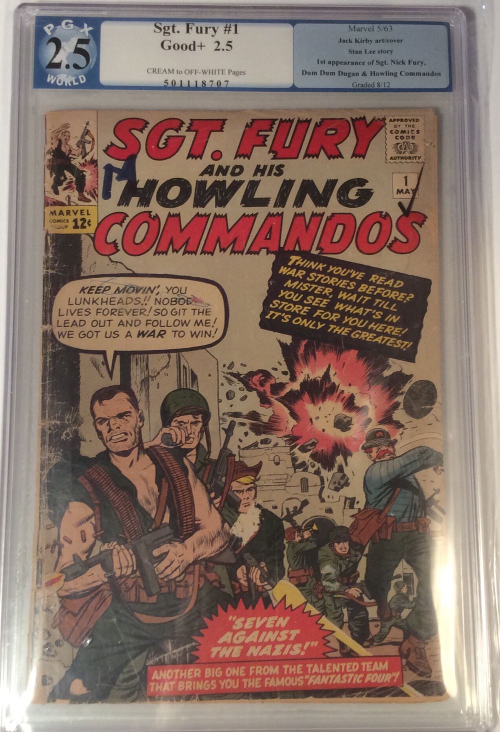 Sgt. Fury and His Howling Commandos - Marvel Comics Group (1 - May 1963) comic book collectible [Barcode 759606068395] - Main Image 2