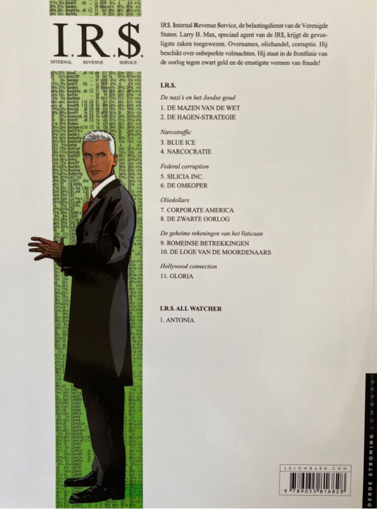 I.R.$. 11 Gloria - Le Lombard (11) comic book collectible [Barcode 9789055816828] - Main Image 2