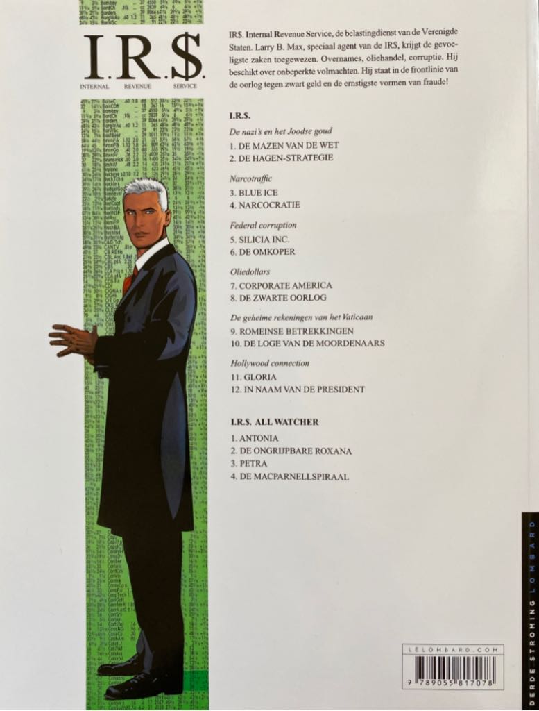 I.R.$. 12 In Naam Van De President - Le Lombard (12) comic book collectible [Barcode 9789055817078] - Main Image 2