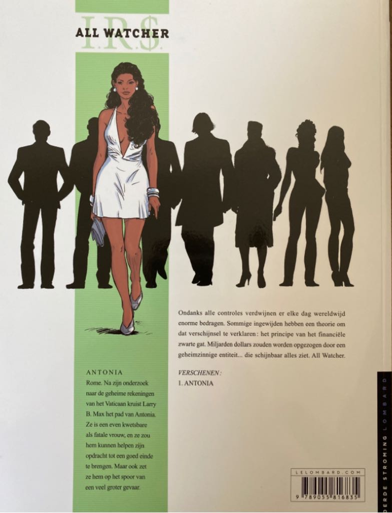 I.R.$. All Watcher 1 Antonia - Le Lombard (1) comic book collectible [Barcode 9789055816835] - Main Image 2