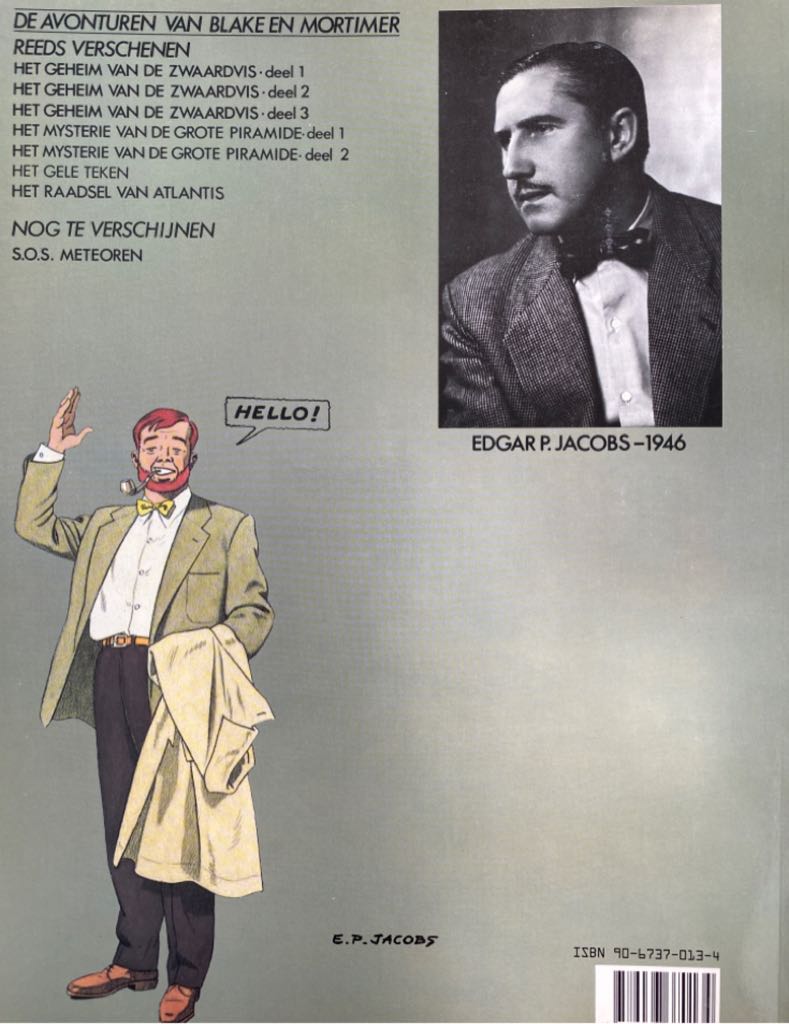 Blake & Mortimer 7 Het raadsel van Atlantis - Uitgeverij Blake & Mortimer (7) comic book collectible [Barcode 9789067370134] - Main Image 2