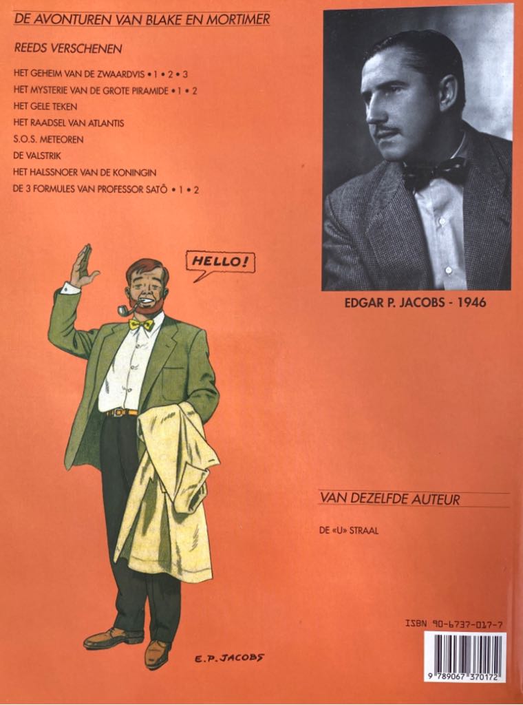 Blake & Mortimer 9 De valstrik - Uitgeverij Blake & Mortimer (9) comic book collectible [Barcode 9789067370172] - Main Image 2