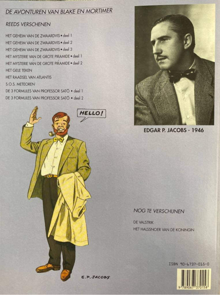 Blake & Mortimer 11 De 3 formules van professor Sato 1 - Uitgeverij Blake & Mortimer (11) comic book collectible [Barcode 9789067370158] - Main Image 2