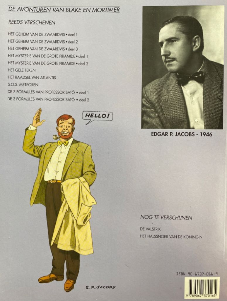 De avonturen van Blake en Mortimer 12 De 3 formules van professor Satō - Blake en Mortimer Uitgeverij (12 - Jul 1990) comic book collectible [Barcode 9789067370165] - Main Image 2