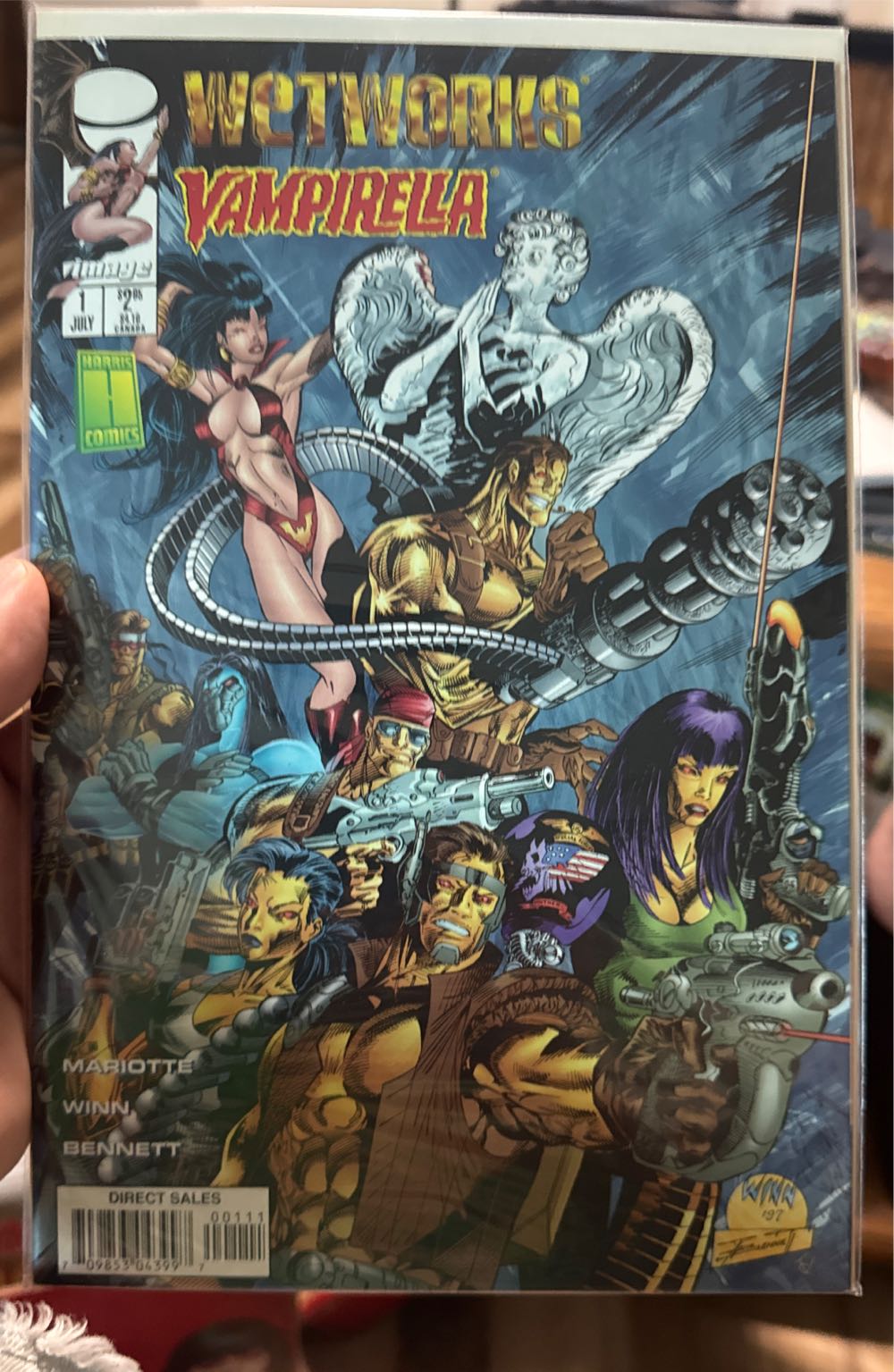 Wetworks Vampirella - Image Comics / Harris Comics (1 - Jul 1997) comic book collectible [Barcode 709853043997] - Main Image 2