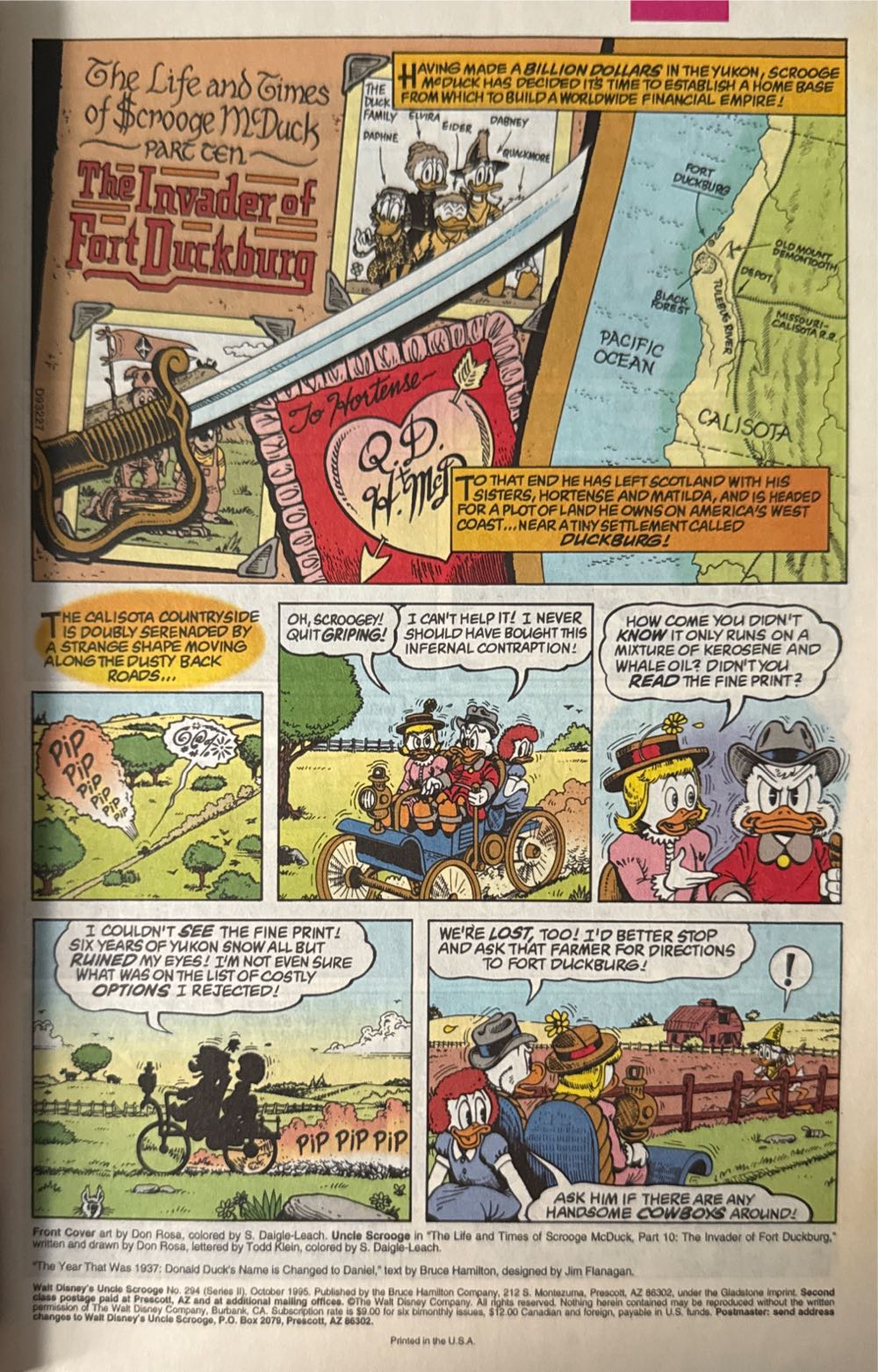 Uncle Scrooge - Gladstone Publishing (307 - Dez. 1997) comic book collectible [Barcode 844284001663] - Main Image 2