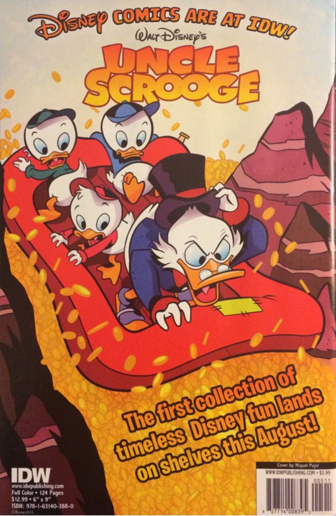 Uncle Scrooge - IDW Publishing (409 - Aug 2015) comic book collectible [Barcode 82771400839500511] - Main Image 2