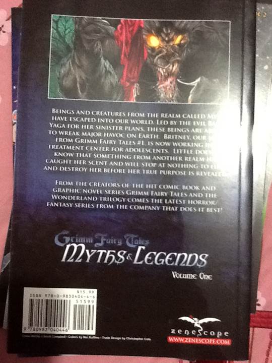 Grimm Fairy Tales: Myths and Legends - Zenescope (1) comic book collectible [Barcode 9780983040446] - Main Image 2
