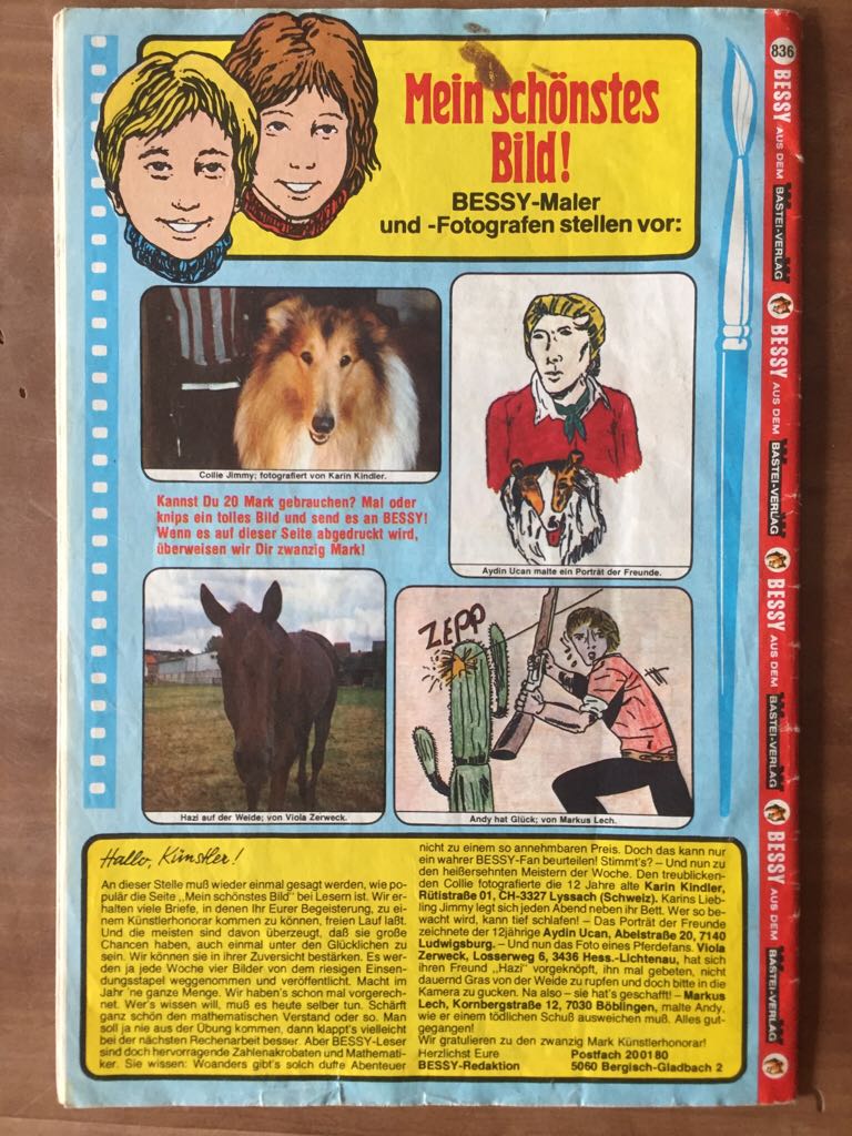 Bessy - Bastei Verlag (836) comic book collectible - Main Image 2