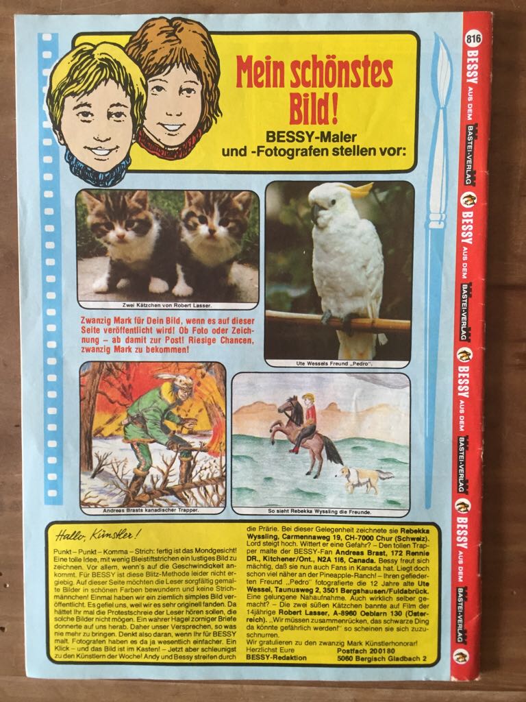 Bessy - Bastei Verlag (816) comic book collectible - Main Image 2