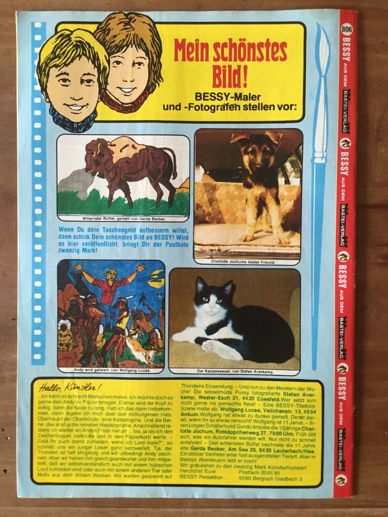 Bessy - Bastei Verlag (806) comic book collectible - Main Image 2