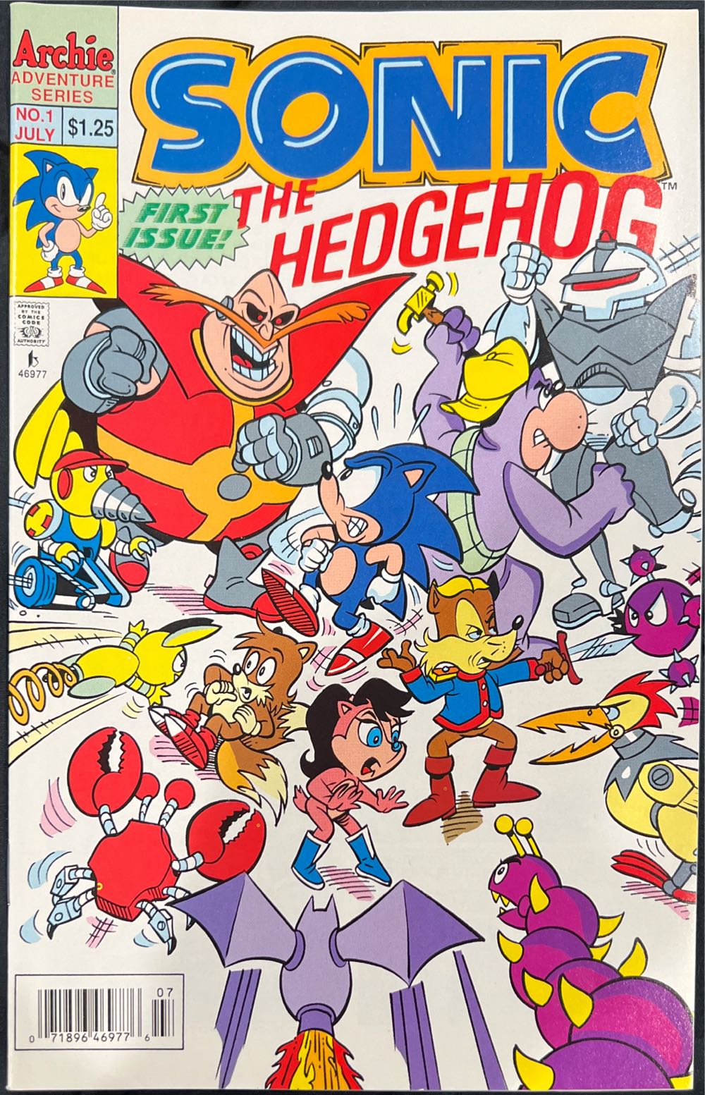 Sonic The Hedgehog (Archie) #1 - Archie Comic Publication, Inc. (1 - Jul 1993) comic book collectible [Barcode 071896469776] - Main Image 2