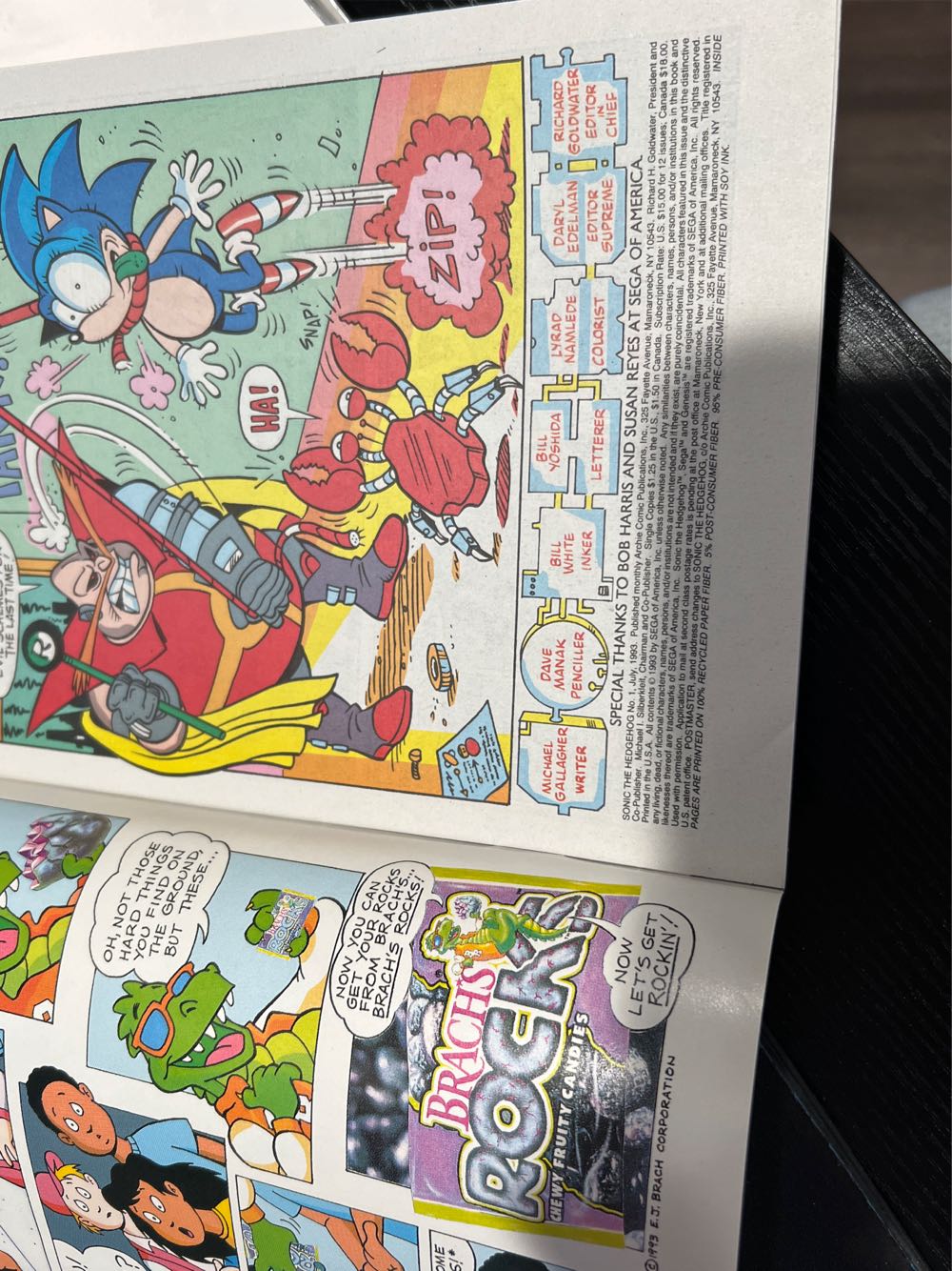 Sonic The Hedgehog (Archie) #1 - Archie Comic Publication, Inc. (1 - Jul 1993) comic book collectible [Barcode 071896469776] - Main Image 4