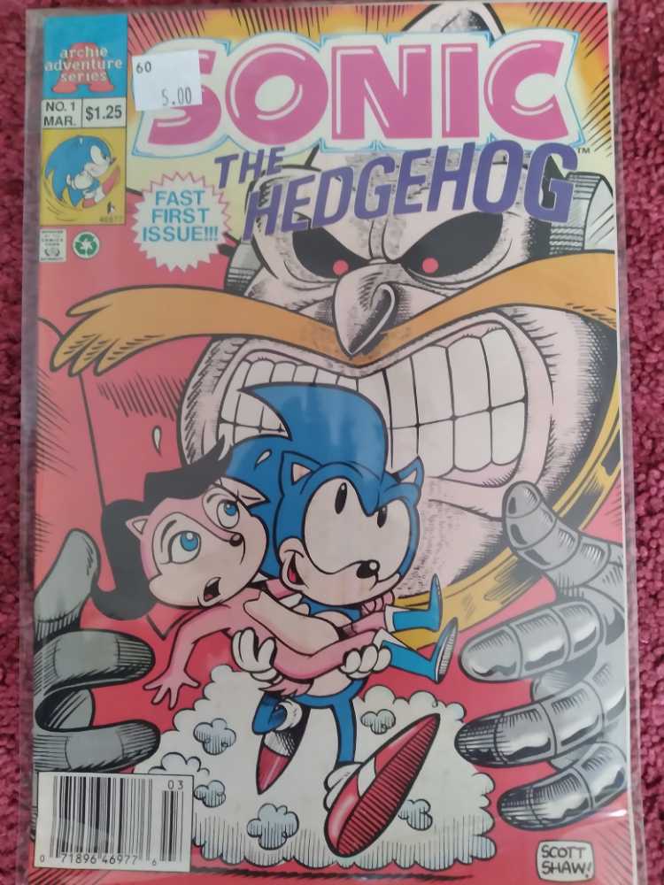Sonic The Hedgehog - Archie Adventure Series (1 - Mar 1993) comic book collectible [Barcode 071896469776] - Main Image 3
