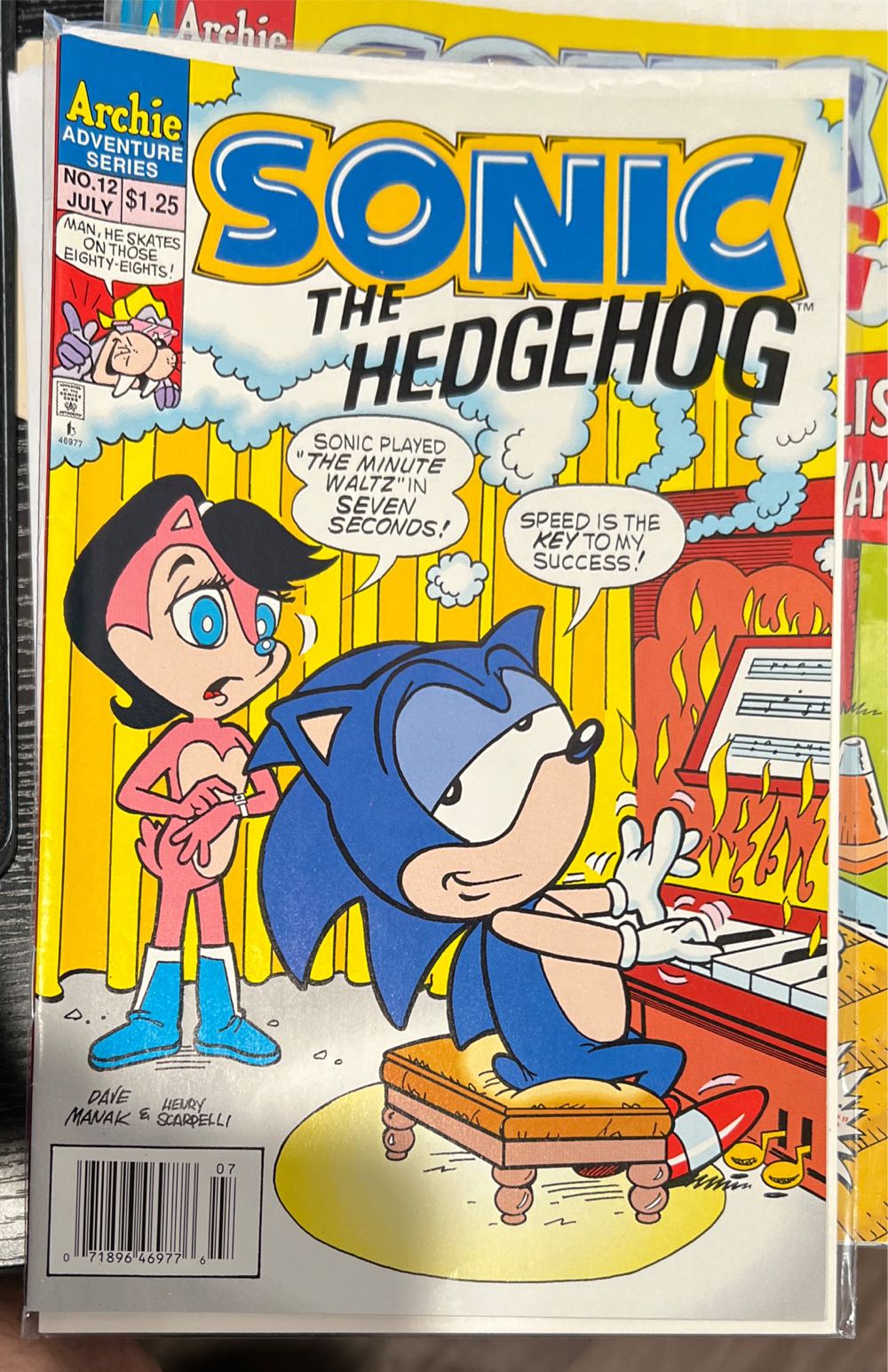 Sonic The Hedgehog (Archie) - Archie Comic Publication, Inc. (12 - Jul 1994) comic book collectible [Barcode 07189646977607] - Main Image 2