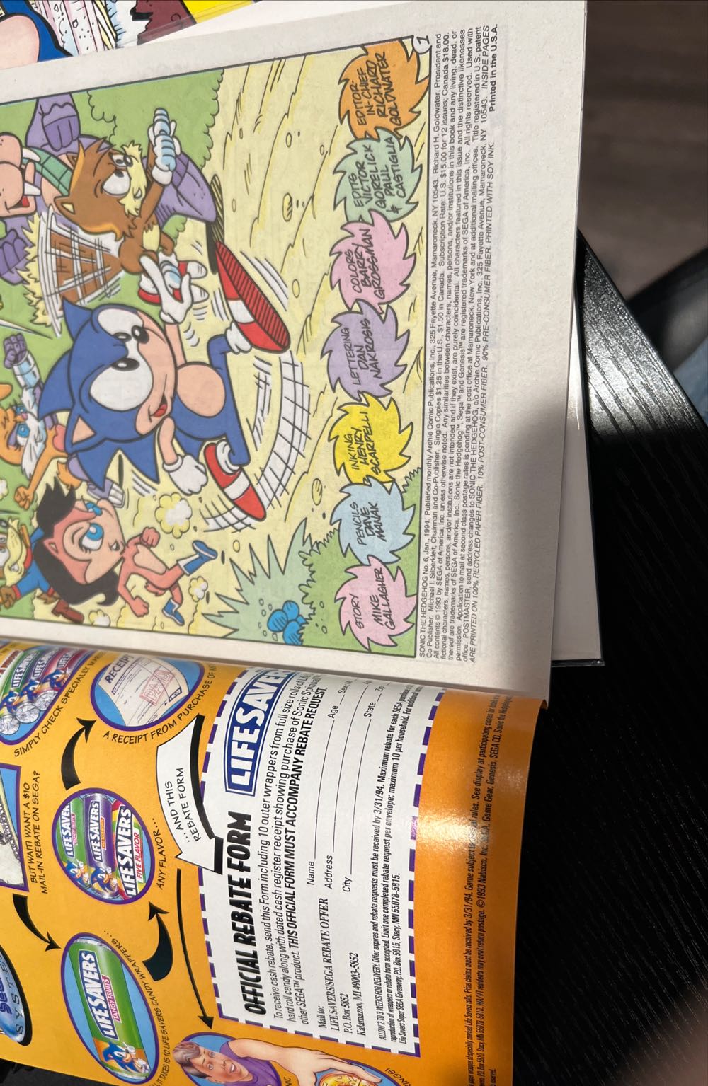 Sonic The Hedgehog (Archie) - Archie Comic Publication, Inc. (6 - Jan 1994) comic book collectible - Main Image 4