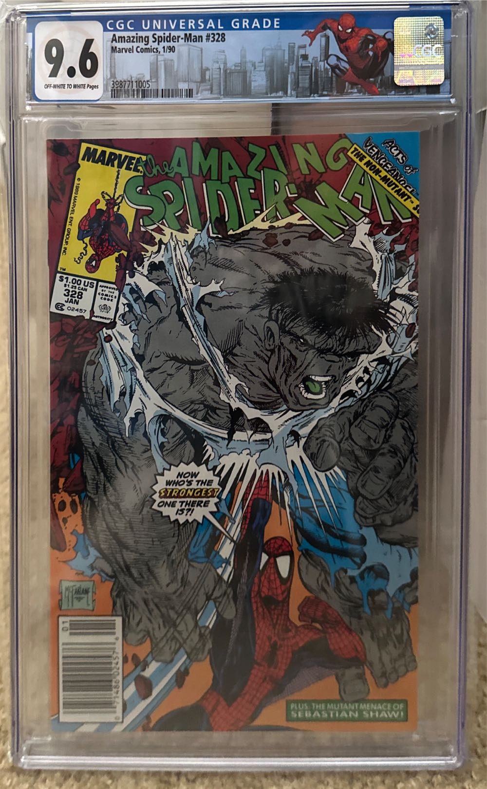 Amazing Spider-Man - Marvel (328 - Jan 1990) comic book collectible [Barcode 071486024576] - Main Image 2