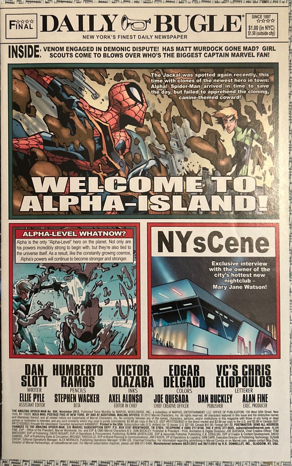 The Amazing Spider-Man 694 - Marvel Comics Amazing Spider-man* (694 - 11/2012) comic book collectible [Barcode 75960604716169411] - Main Image 3