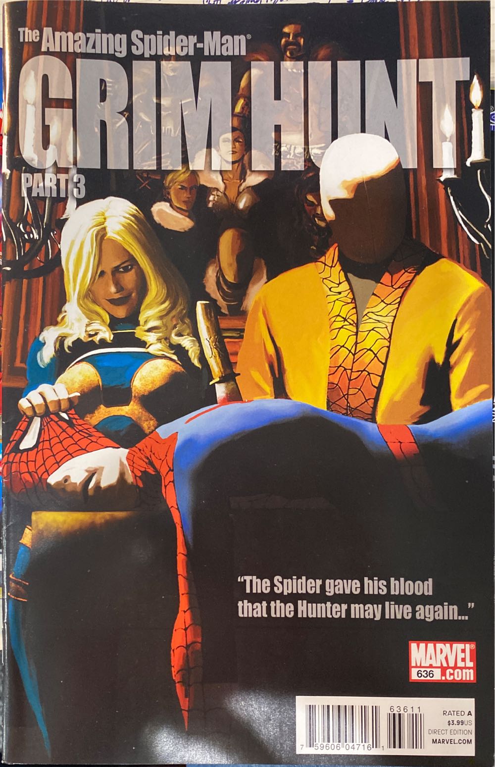 The Amazing Spider-Man 636 - Marvel Comics Amazing Spider-man* (636 - Aug 2010) comic book collectible [Barcode 75960604716163611] - Main Image 2