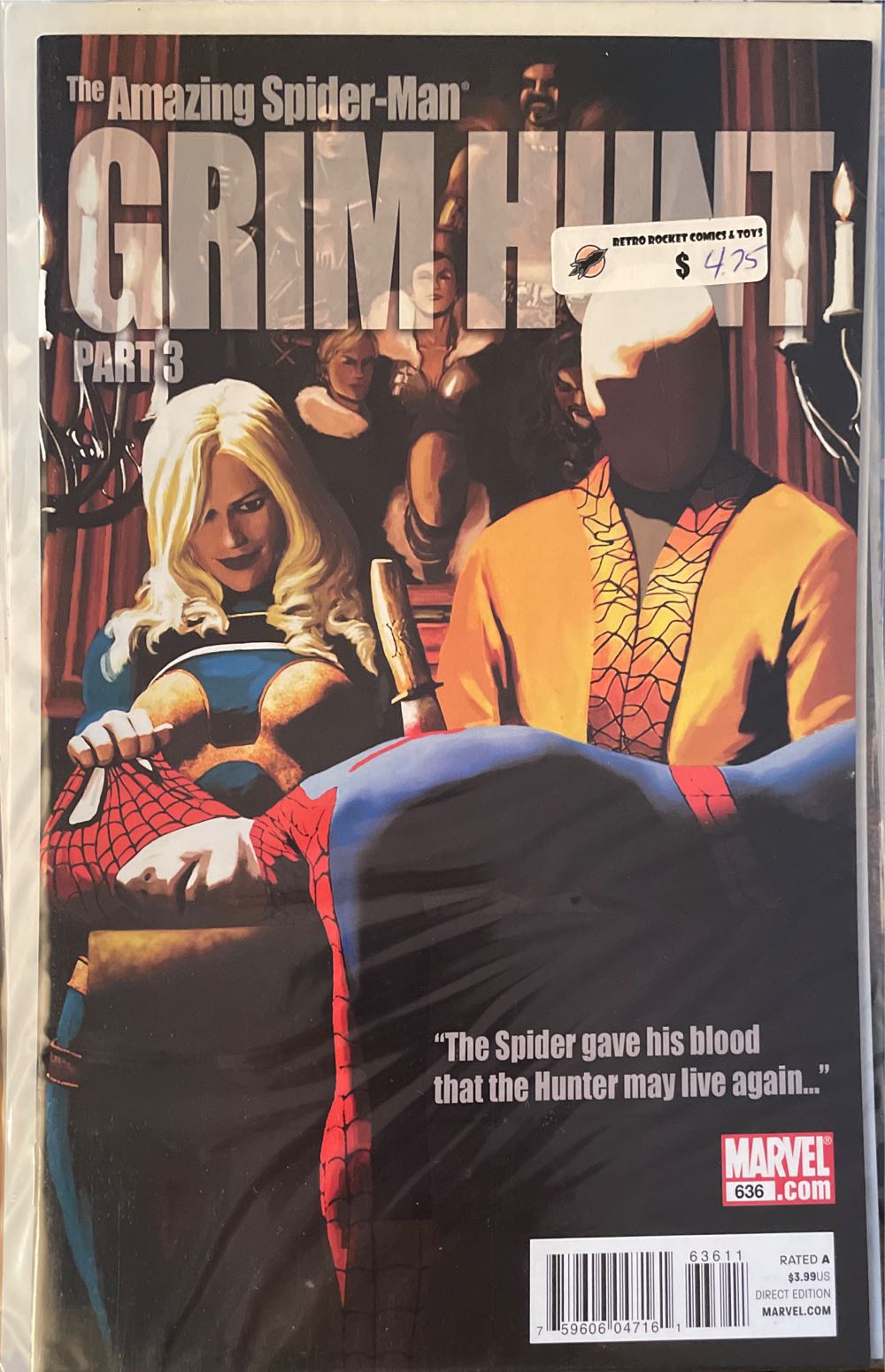 The Amazing Spider-Man 636 - Marvel Comics Amazing Spider-man* (636 - Aug 2010) comic book collectible [Barcode 75960604716163611] - Main Image 3