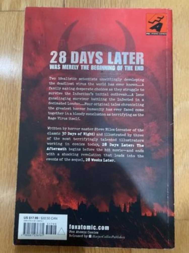 28 Days Later: The Aftermath OOP Very Rare HTF - Fox Atomic (1) comic book collectible [Barcode 9780061236761] - Main Image 2