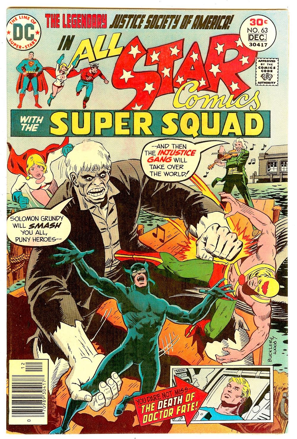 All Star Comics - DC (Detective Comics) (63 - Dec 1976) comic book collectible [Barcode 74112584663] - Main Image 3