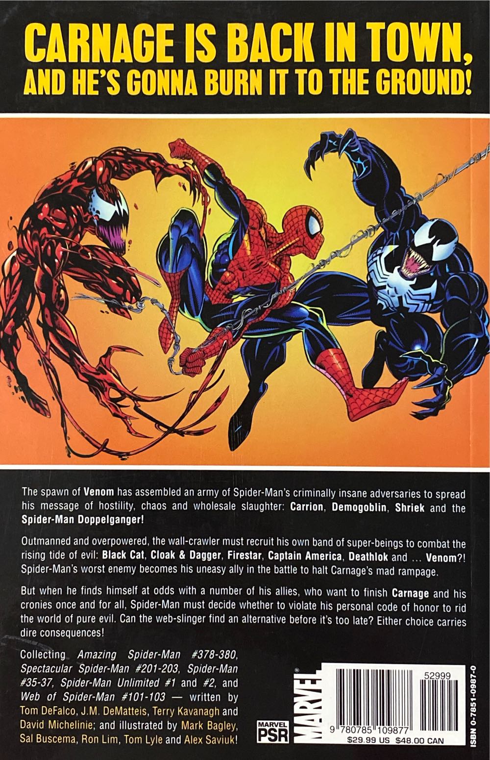Spider-Man: Maximum Carnage - Marvel Comics comic book collectible [Barcode 9780785109877] - Main Image 2