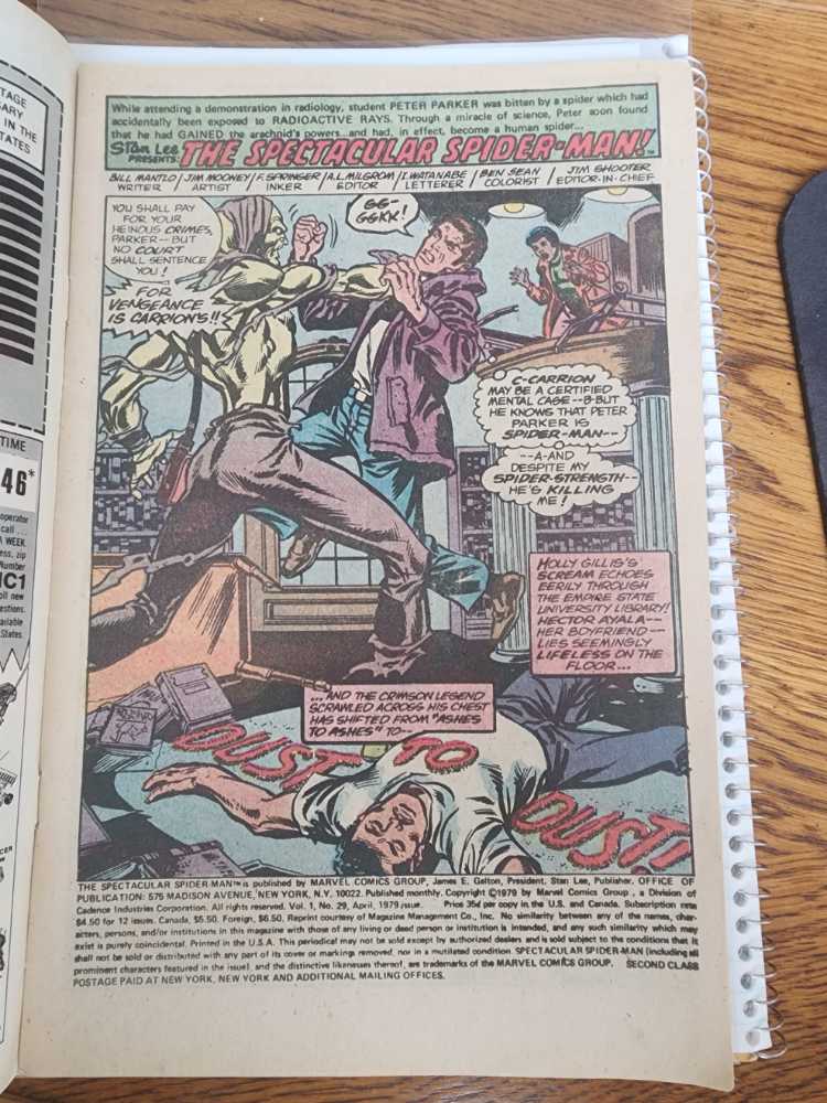 Peter Parker, The Spectacular Spider-man - Marvel Comics Group (29 - Apr 1979) comic book collectible [Barcode 071486021995] - Main Image 2