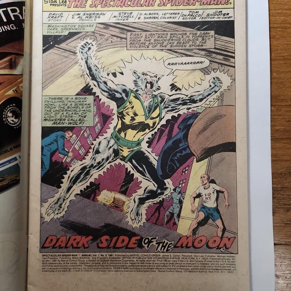 Peter Parker, The Spectacular Spider-man Annual - Marvel Comics Group (3 - Sep 1981) comic book collectible [Barcode 071486021995] - Main Image 3