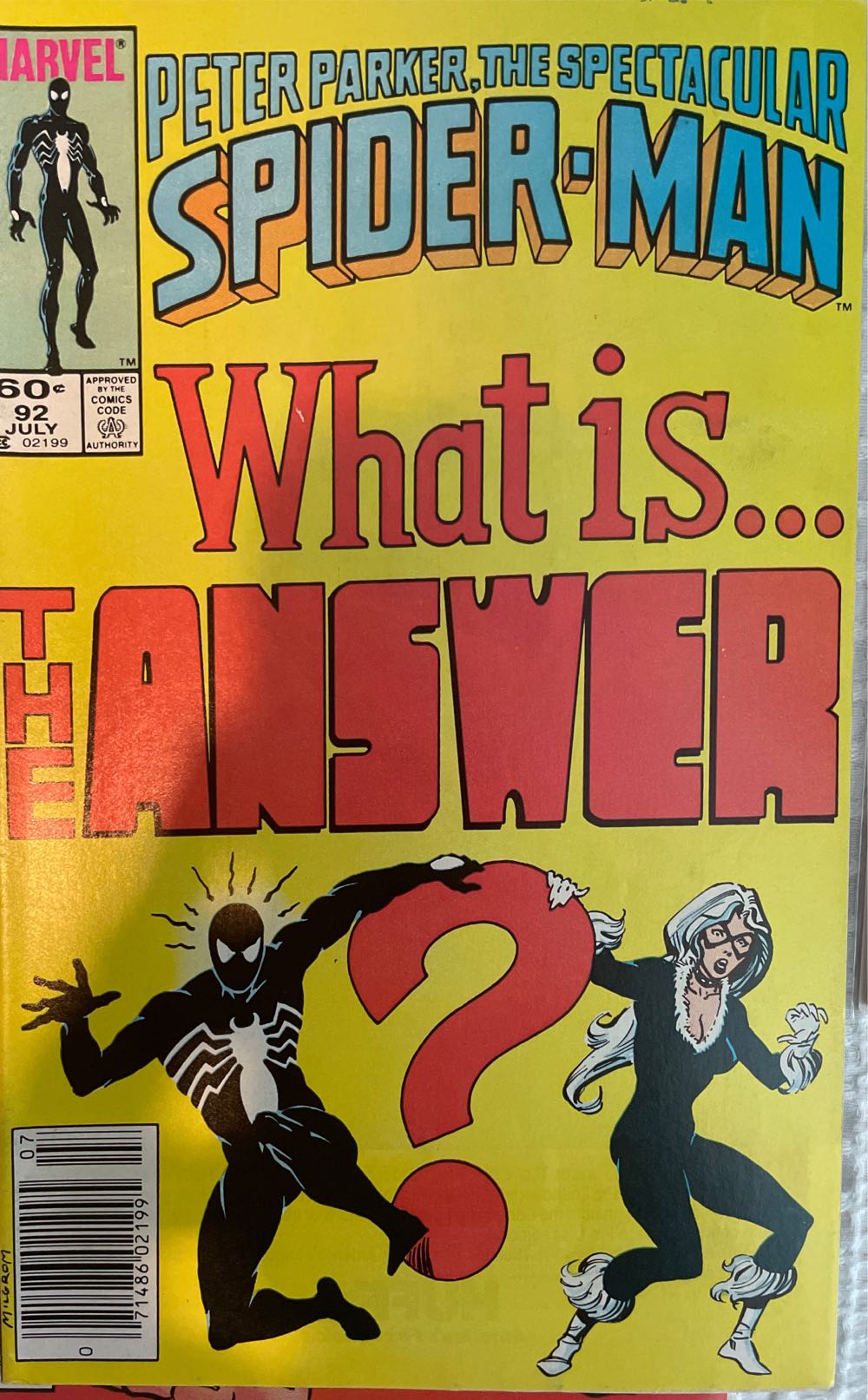 Peter Parker, The Spectacular Spider-man - Marvel (92 - Jul 1984) comic book collectible [Barcode 071486021995] - Main Image 2