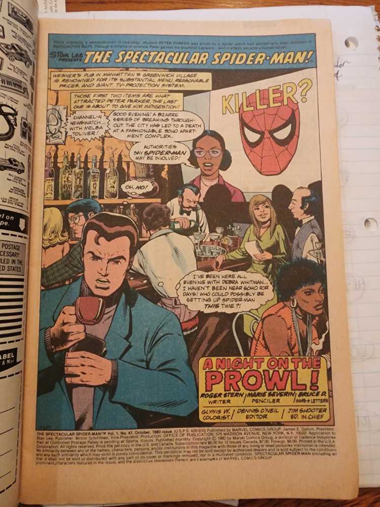 Peter Parker, The Spectacular Spider-man - Marvel Comics Group (47 - Oct 1980) comic book collectible [Barcode 7148602199] - Main Image 2