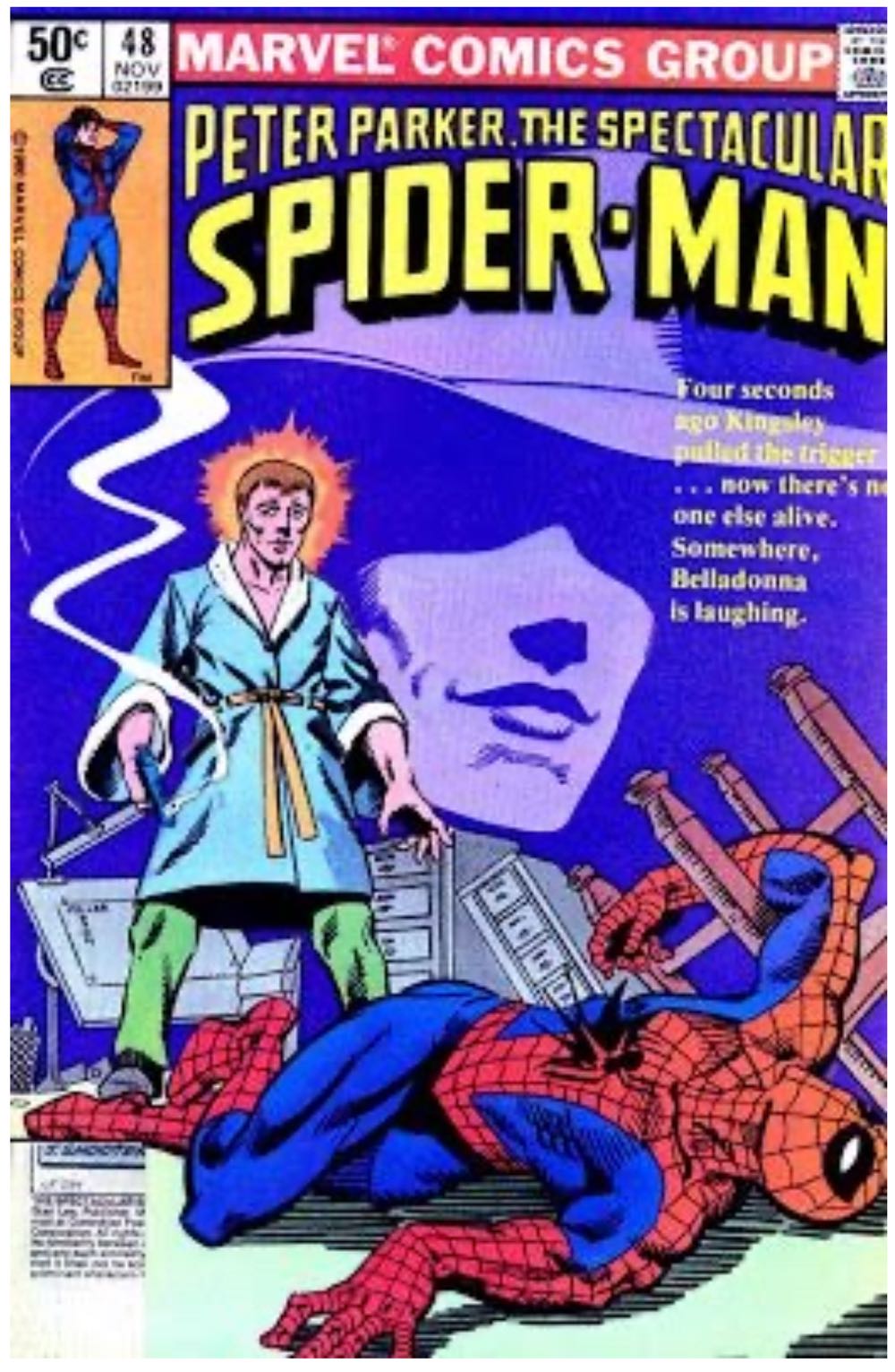 Peter Parker, The Spectacular Spider-man - Marvel Comics Group (48 - Nov 1980) comic book collectible [Barcode 7148602199] - Main Image 2