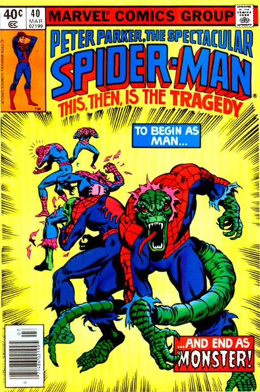 Peter Parker The Spectacular Spider-man - Marvel Comics Group (40 - Mar 1980) comic book collectible [Barcode 7148602199] - Main Image 1