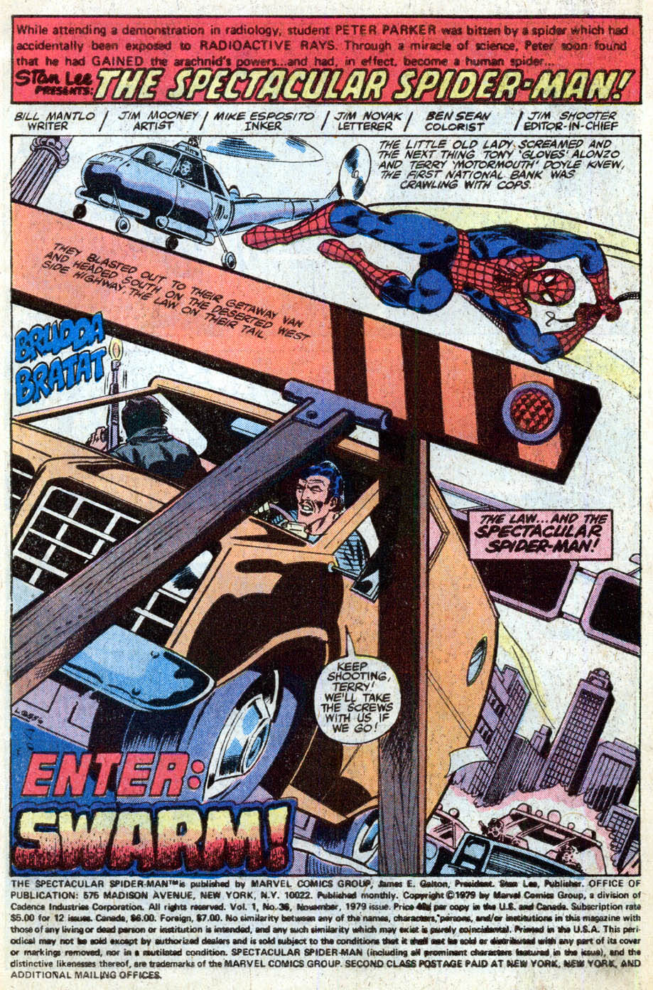 Peter Parker, The Spectacular Spider-man - Marvel Comics (36 - Nov 1979) comic book collectible [Barcode 7148602199] - Main Image 2