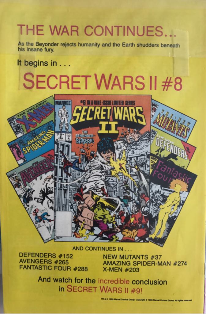 Peter Parker, The Spectacular Spider-man 111 - Marvel (111 - 02/1986) comic book collectible - Main Image 2