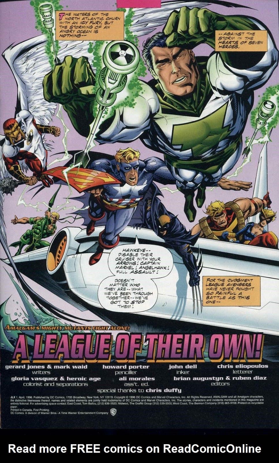 JLX - Amalgam (Marvel / DC) (1 - 04/1996) comic book collectible - Main Image 2