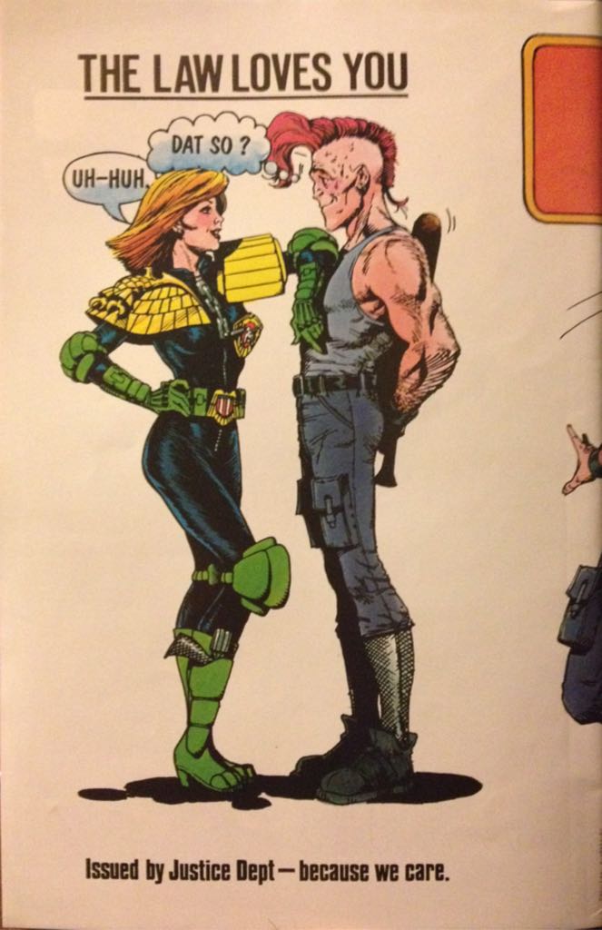 Judge Dredd (Vol. 2) - Quality Comics (8 - Aug 1987) comic book collectible [Barcode 761941201252] - Main Image 2