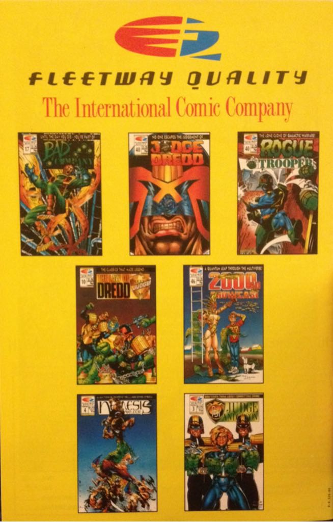 Judge Dredd Vol. 2 - Fleetway / Quality (40 - Feb 1990) comic book collectible - Main Image 2