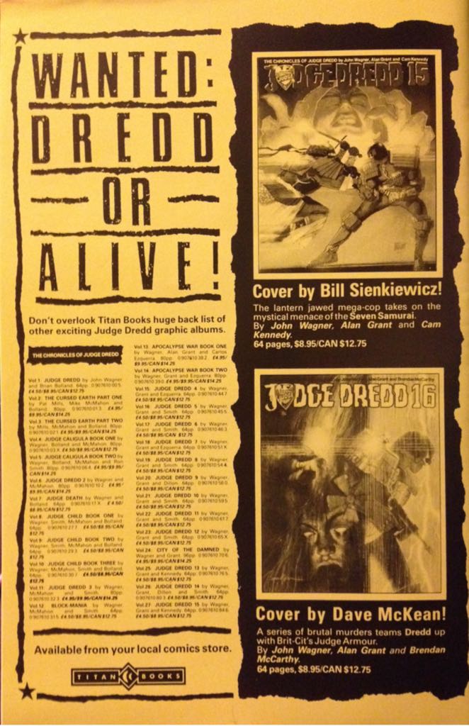 Judge Dredd 10 - Quality Comics (10 - Sep 1987) comic book collectible - Main Image 2