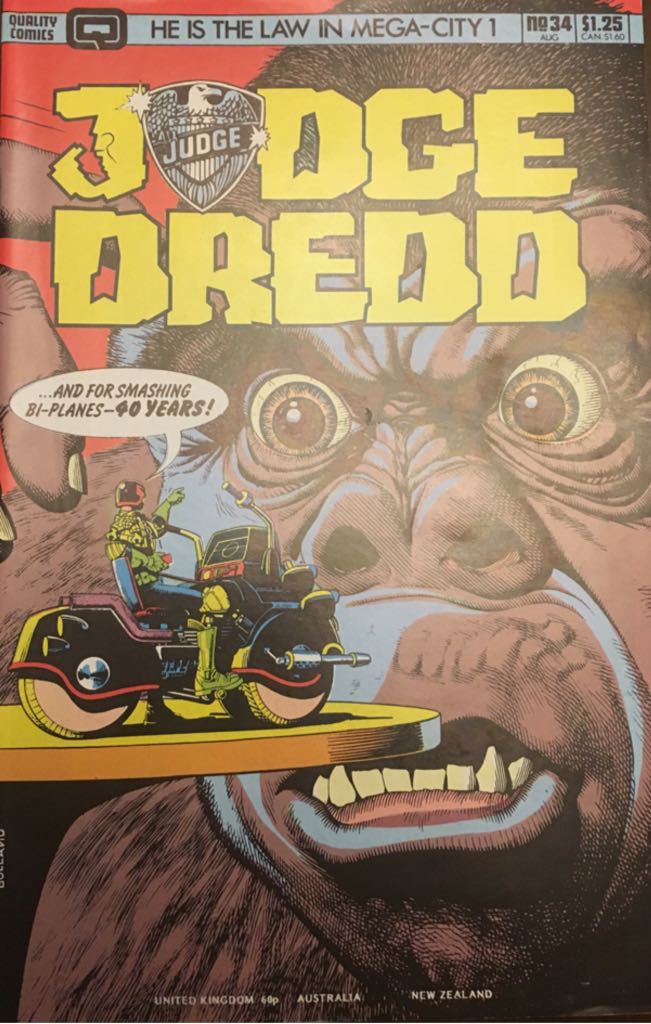 Judge Dredd - Quality Comics (34 - 08/1986) comic book collectible - Main Image 1