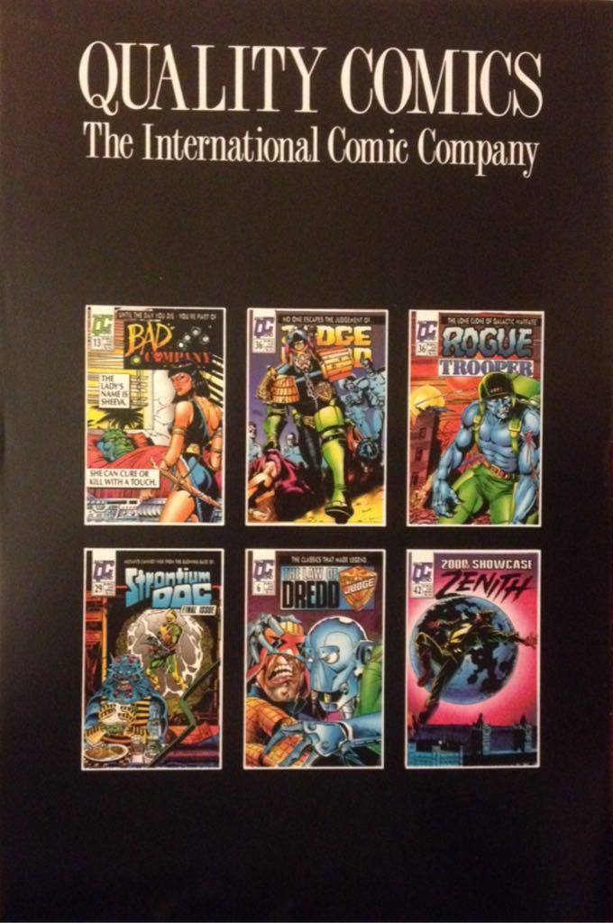 Judge Dredd Vol. 2 - Quality Comics (36 - Oct 1989) comic book collectible - Main Image 2