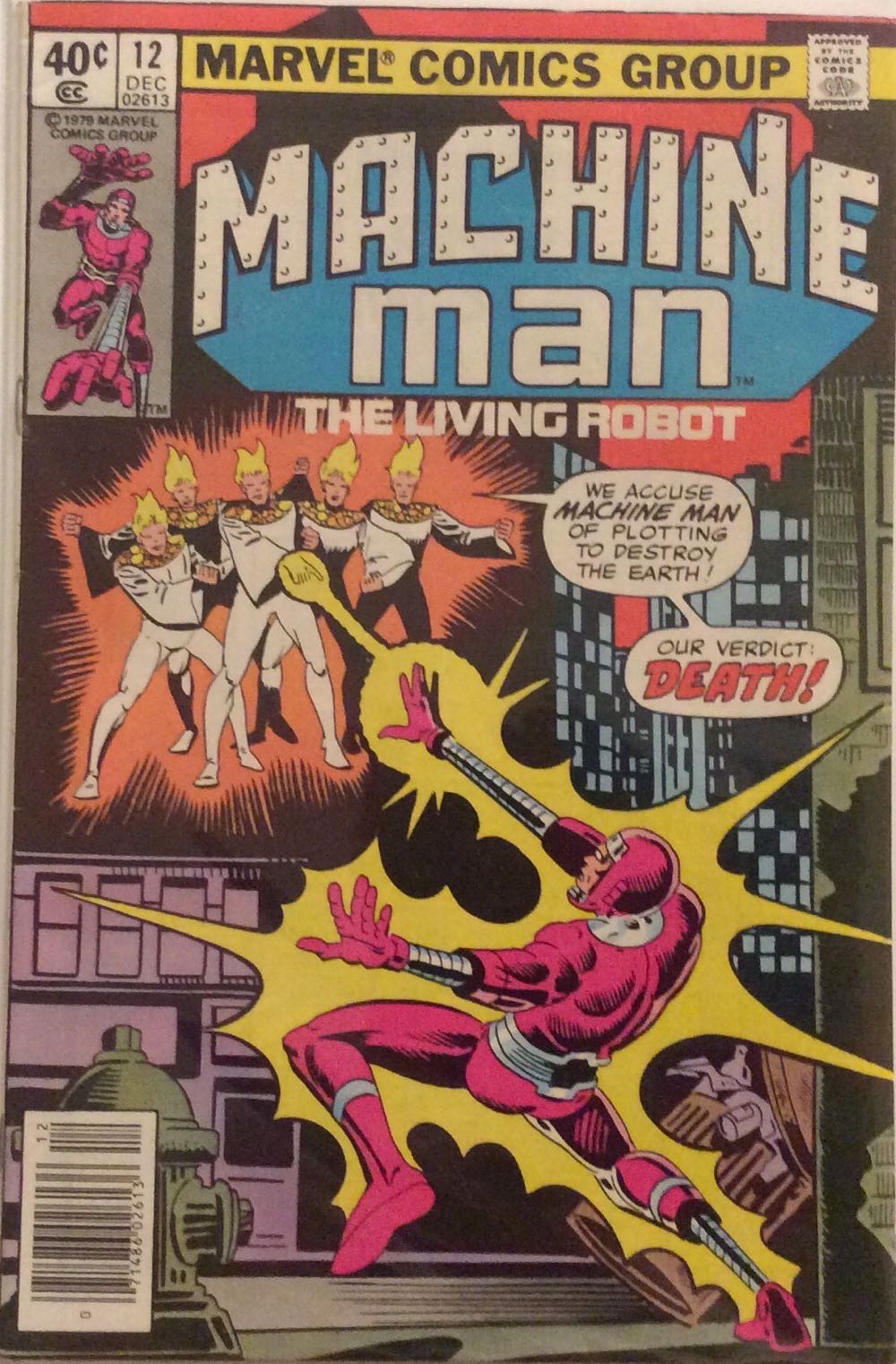 Machine Man - Marvel Comics Group (12 - Dec 1979) comic book collectible [Barcode 071486029779] - Main Image 2