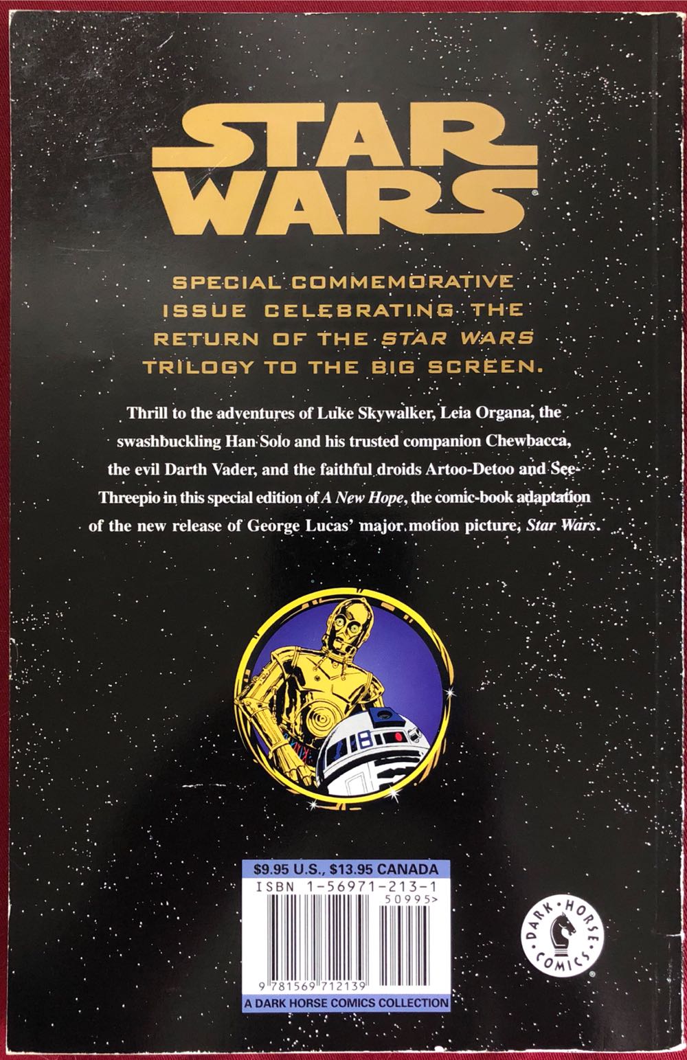 Star Wars A New Hope - Dark Horse Comics (1) comic book collectible [Barcode 9781569712139] - Main Image 2