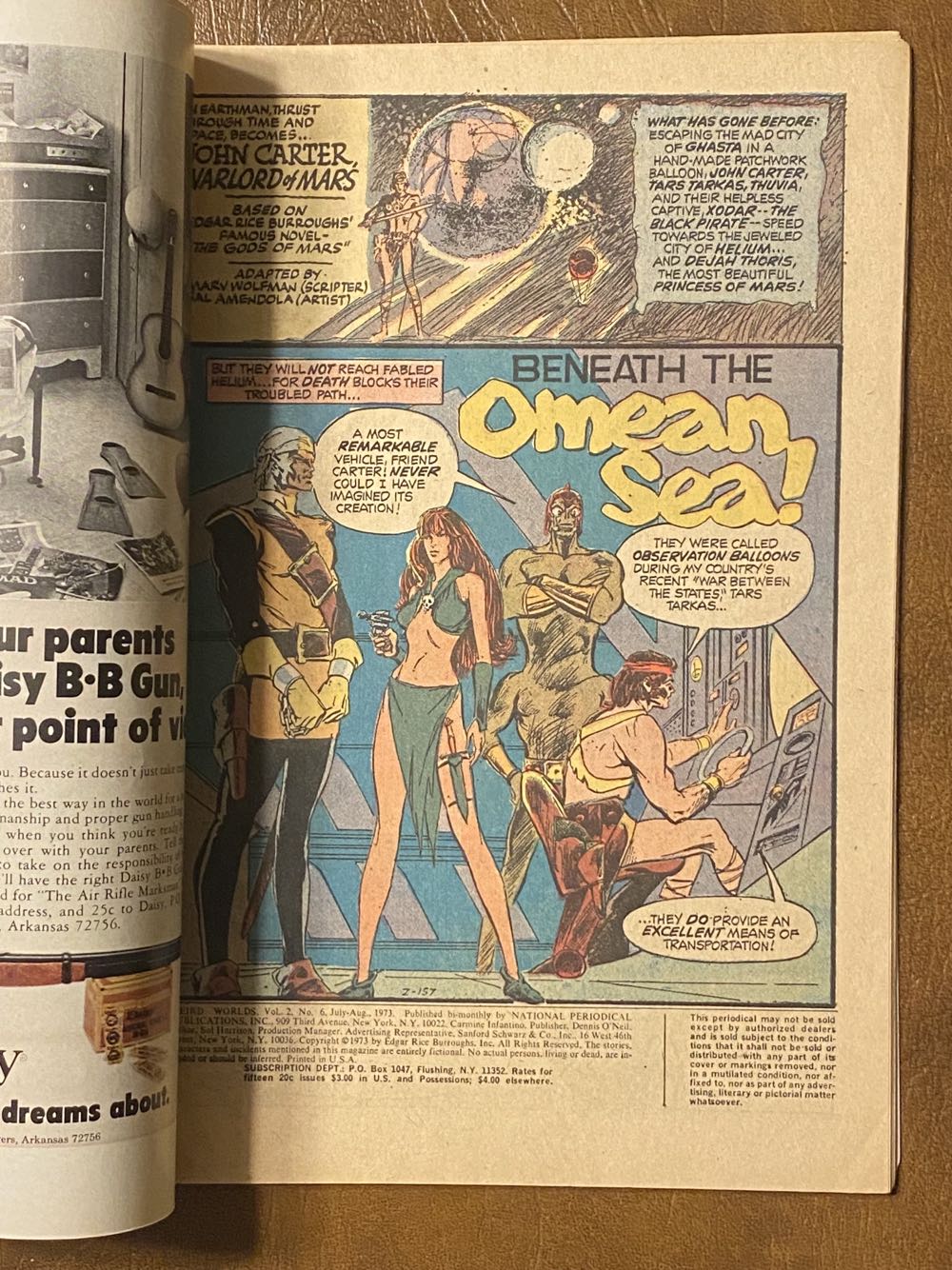 Weird Worlds - DC (6 - Jul 1973) comic book collectible [Barcode 761941293493] - Main Image 2