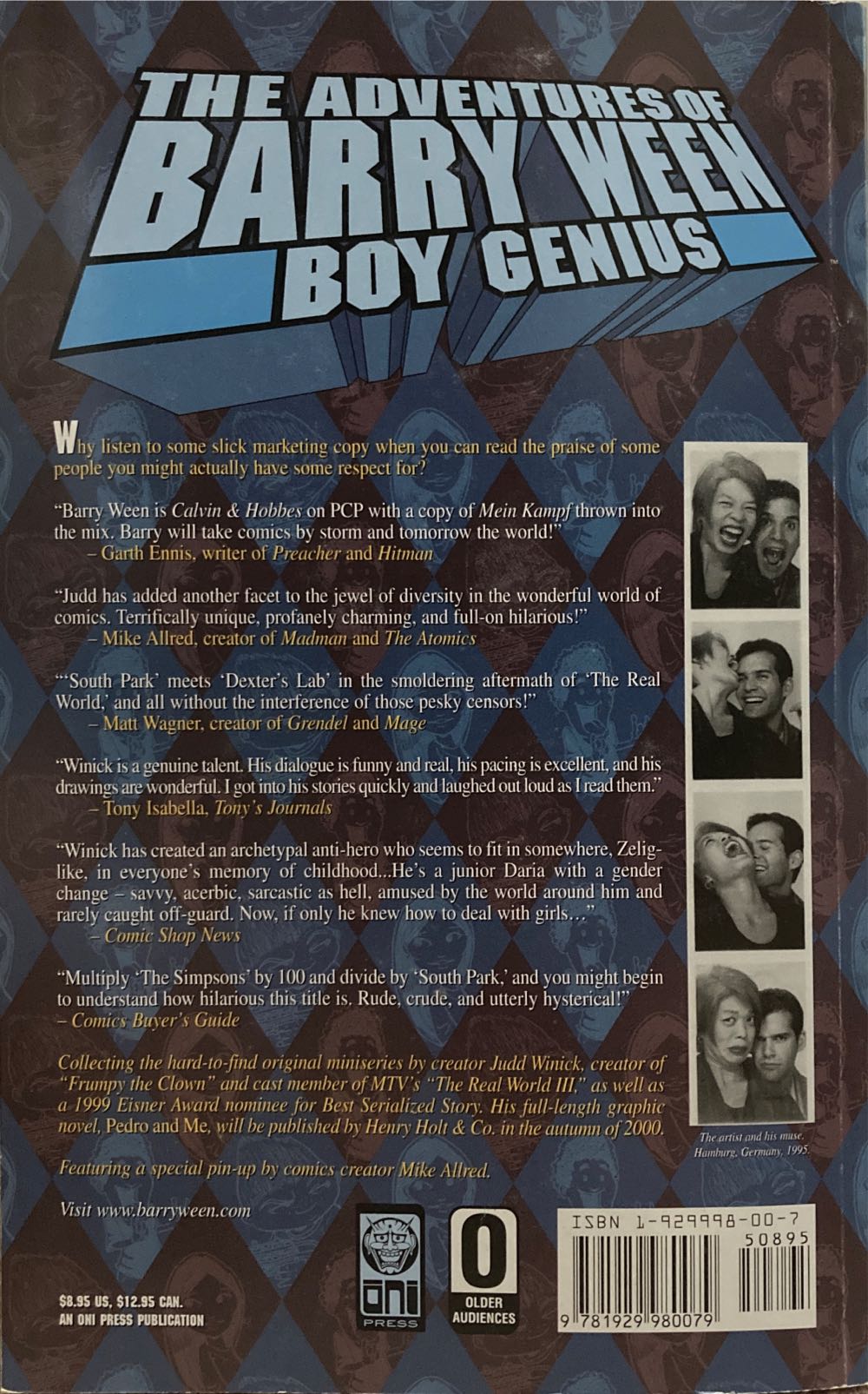 The Adventures Of Barry Ween Boy Genius - Oni Press (Free - Jul 2004) comic book collectible [Barcode 9781929980079] - Main Image 2