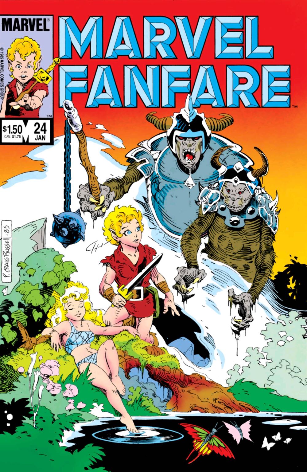 Marvel Fanfare - Marvel Comics (21 - Jul 1985) comic book collectible [Barcode 759606043491] - Main Image 3