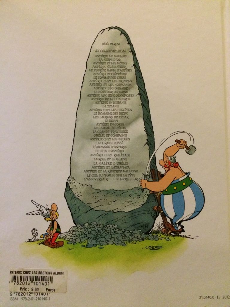Astérix Hachette T8 Asterix chez les Bretons  (8) comic book collectible [Barcode 9782012100084] - Main Image 2