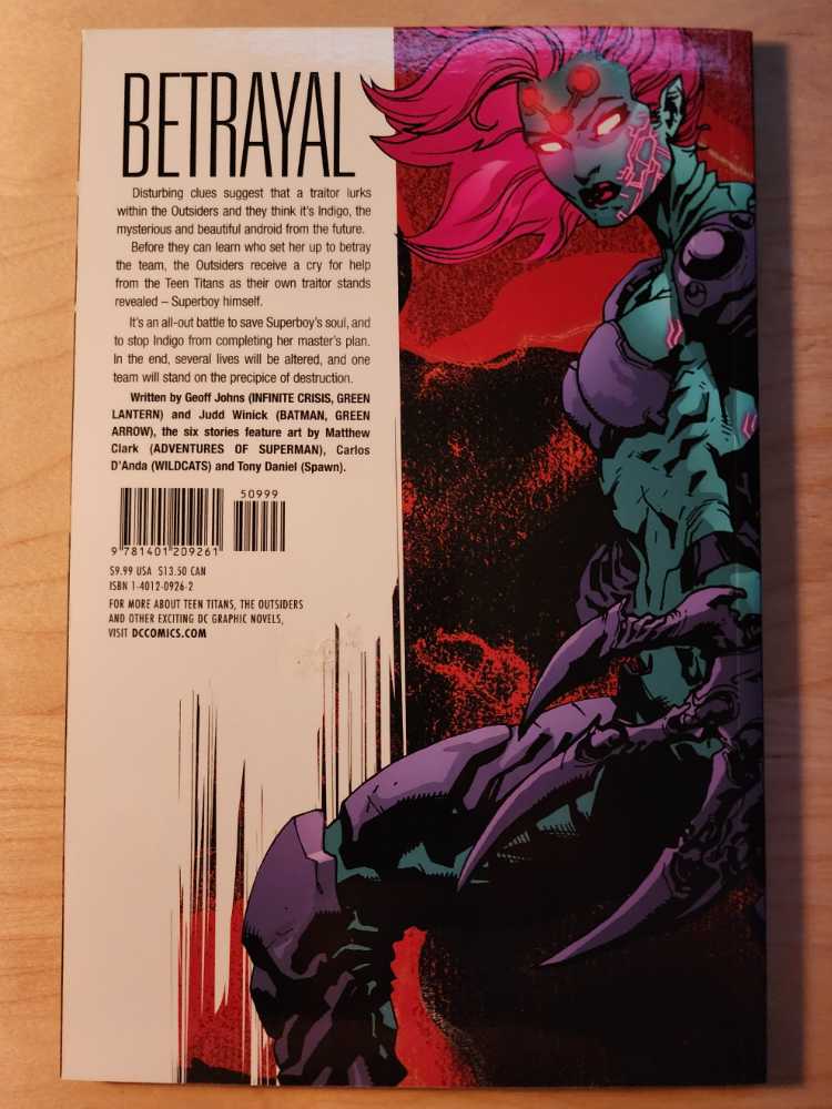 Teen Titans/Outsiders The Insiders - DC Comics (4.5) comic book collectible [Barcode 978140120926150999] - Main Image 2