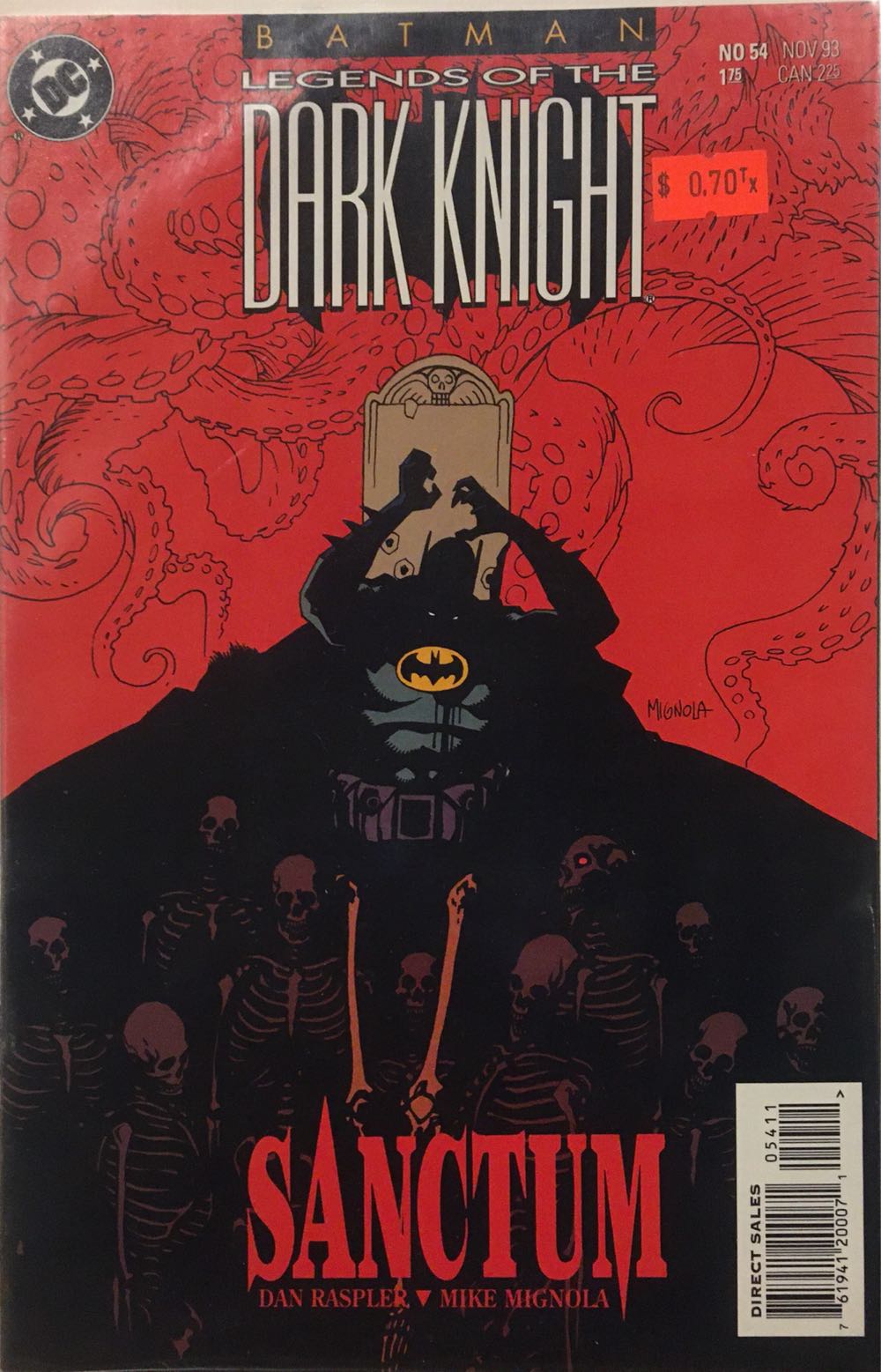 Batman Legends Of The Dark Knight - DC Comics (54 - Nov 1993) comic book collectible [Barcode 76194120007105411] - Main Image 2