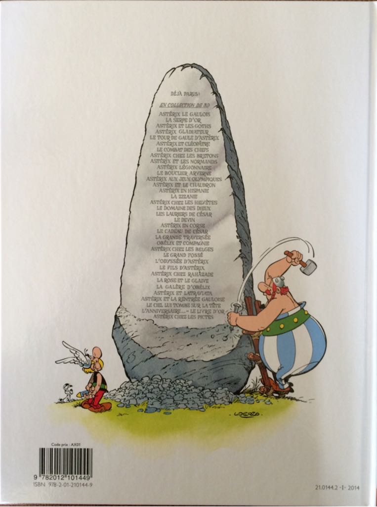 Astérix Hachette T12 Asterix aux jeux Olympiques - Hachette (12) comic book collectible [Barcode 9782012100121] - Main Image 2